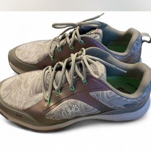 Ryka‎ Gray Green & Purple Optimize XT Athletic Sneakers Size 10